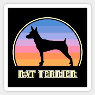 Rat Terrier Vintage Sunset Dog Sticker